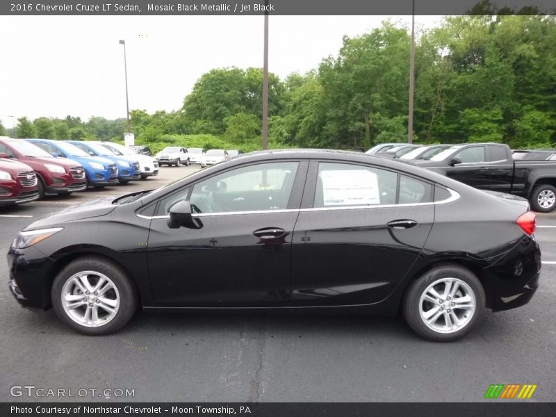 Mosaic Black Metallic / Jet Black 2016 Chevrolet Cruze LT Sedan