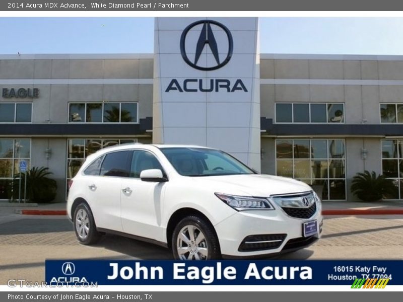 White Diamond Pearl / Parchment 2014 Acura MDX Advance