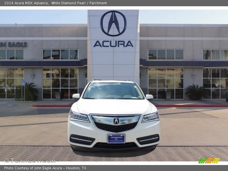 White Diamond Pearl / Parchment 2014 Acura MDX Advance
