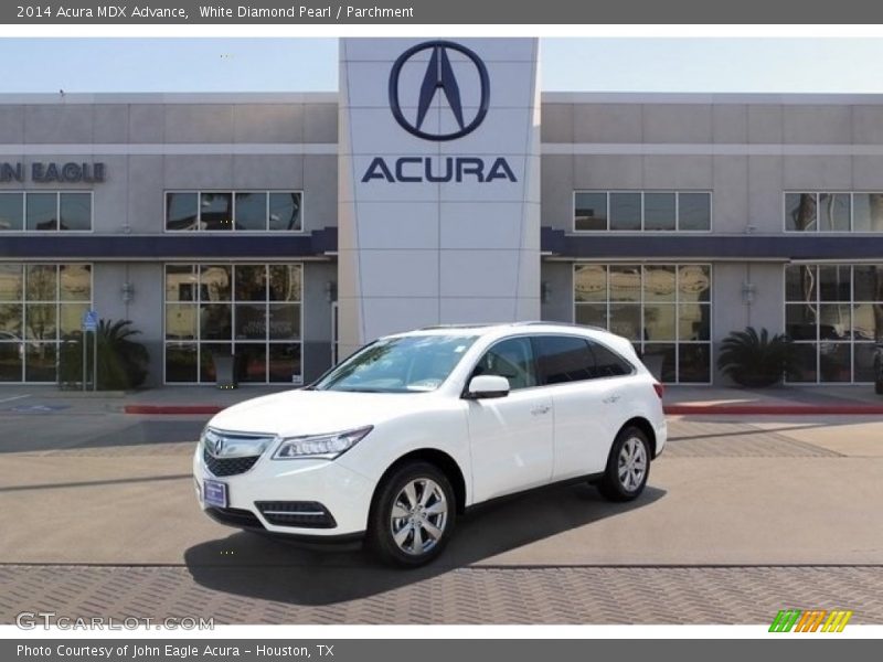White Diamond Pearl / Parchment 2014 Acura MDX Advance
