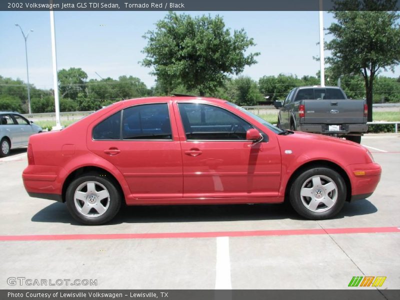 Tornado Red / Black 2002 Volkswagen Jetta GLS TDI Sedan