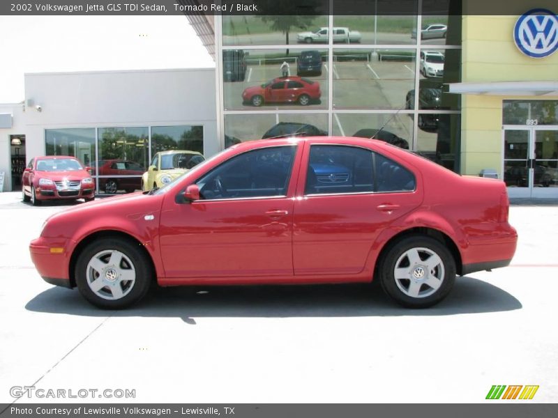 Tornado Red / Black 2002 Volkswagen Jetta GLS TDI Sedan