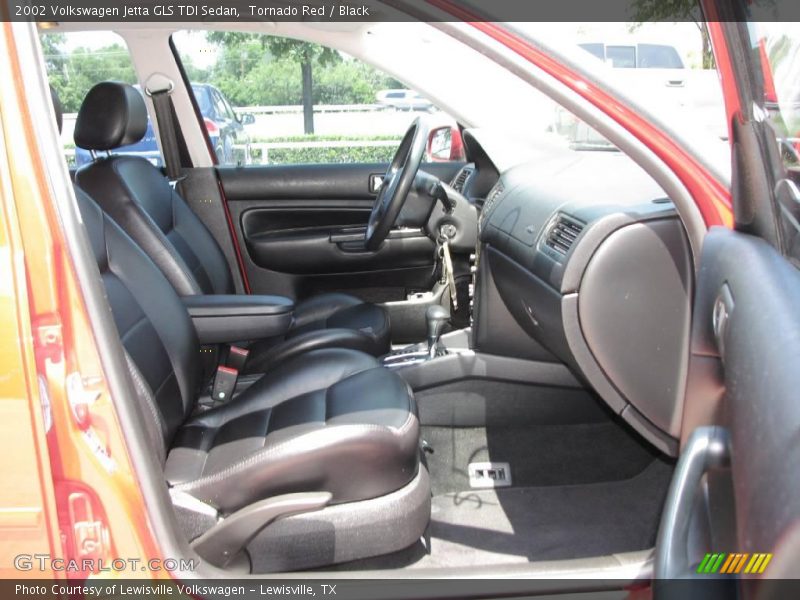 Tornado Red / Black 2002 Volkswagen Jetta GLS TDI Sedan