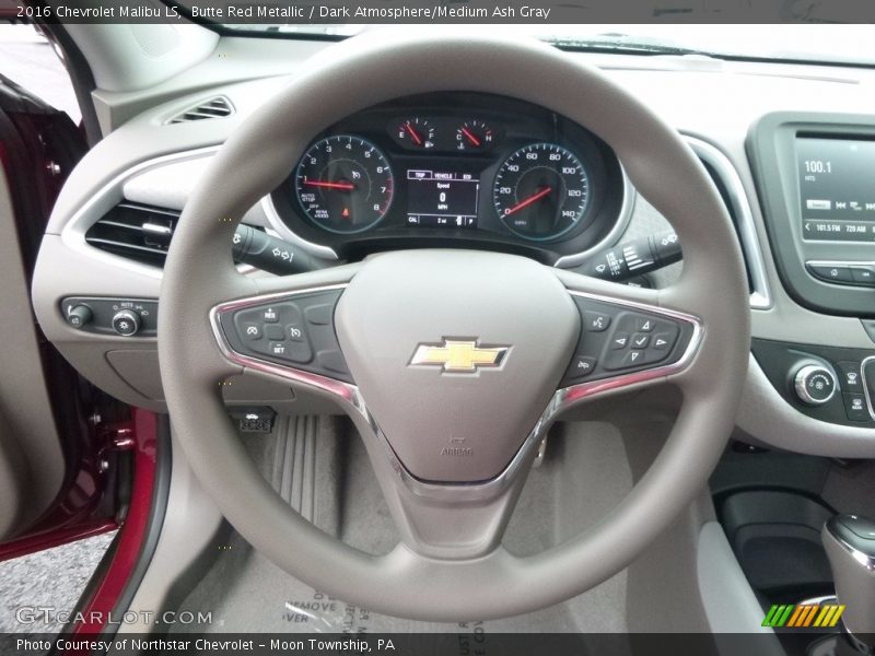 Butte Red Metallic / Dark Atmosphere/Medium Ash Gray 2016 Chevrolet Malibu LS