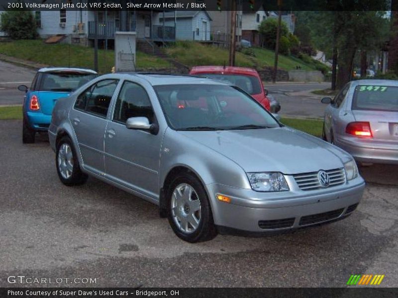 Silver Arrow Metallic / Black 2001 Volkswagen Jetta GLX VR6 Sedan