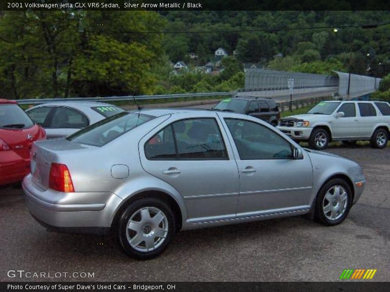 Silver Arrow Metallic / Black 2001 Volkswagen Jetta GLX VR6 Sedan