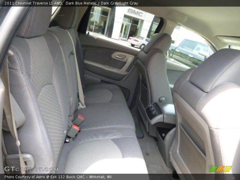 Dark Blue Metallic / Dark Gray/Light Gray 2011 Chevrolet Traverse LS AWD
