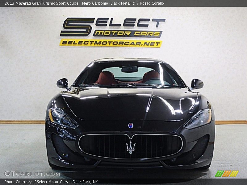 Nero Carbonio (Black Metallic) / Rosso Corallo 2013 Maserati GranTurismo Sport Coupe