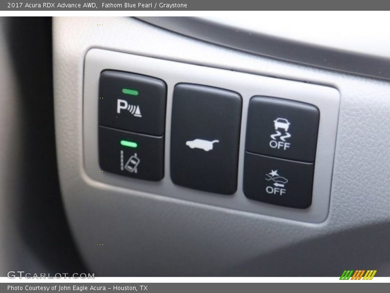 Fathom Blue Pearl / Graystone 2017 Acura RDX Advance AWD