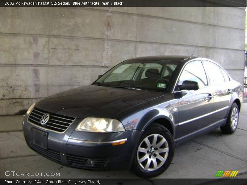 Blue Anthracite Pearl / Black 2003 Volkswagen Passat GLS Sedan