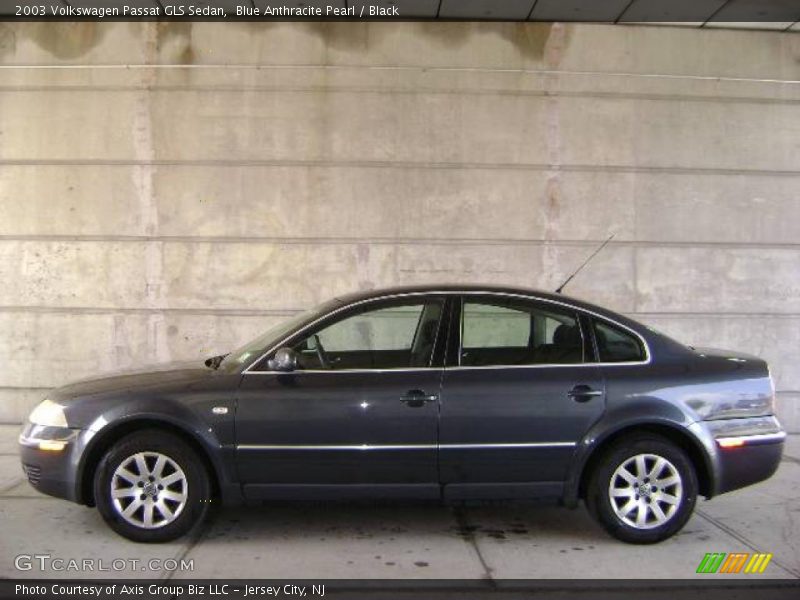 Blue Anthracite Pearl / Black 2003 Volkswagen Passat GLS Sedan