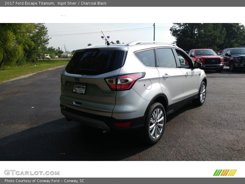 Ingot Silver / Charcoal Black 2017 Ford Escape Titanium