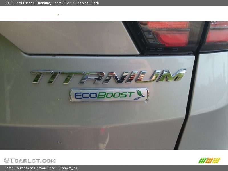 Ingot Silver / Charcoal Black 2017 Ford Escape Titanium