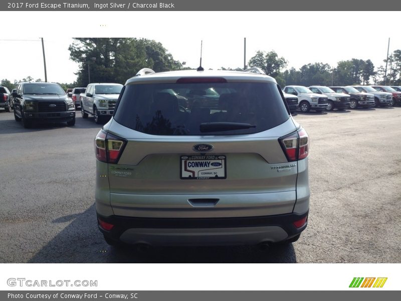 Ingot Silver / Charcoal Black 2017 Ford Escape Titanium