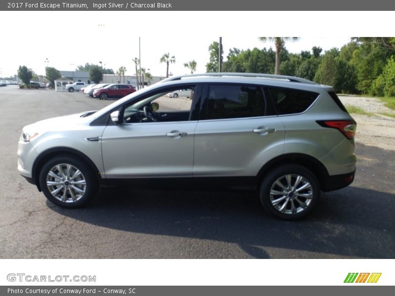 Ingot Silver / Charcoal Black 2017 Ford Escape Titanium