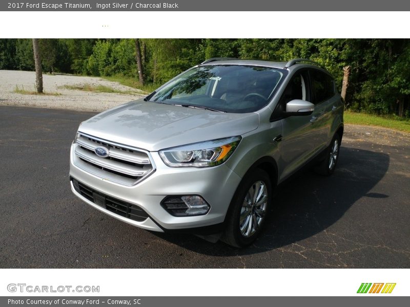 Ingot Silver / Charcoal Black 2017 Ford Escape Titanium
