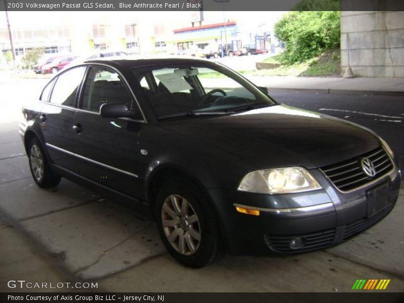 Blue Anthracite Pearl / Black 2003 Volkswagen Passat GLS Sedan