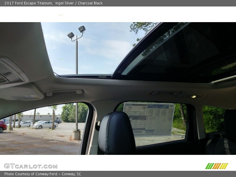 Ingot Silver / Charcoal Black 2017 Ford Escape Titanium