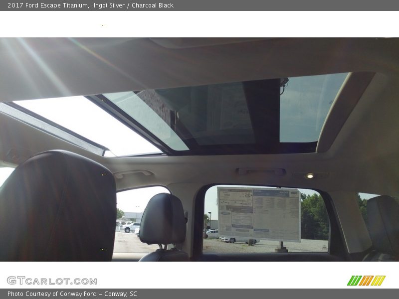 Ingot Silver / Charcoal Black 2017 Ford Escape Titanium