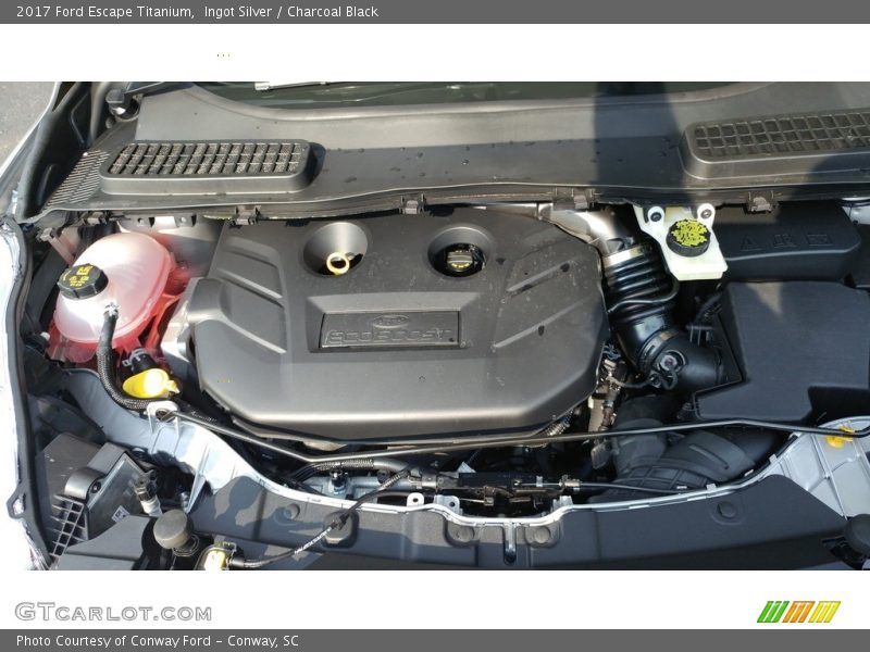 Ingot Silver / Charcoal Black 2017 Ford Escape Titanium