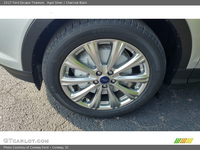 Ingot Silver / Charcoal Black 2017 Ford Escape Titanium