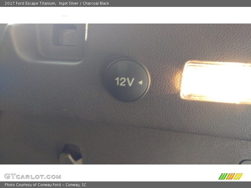 Ingot Silver / Charcoal Black 2017 Ford Escape Titanium