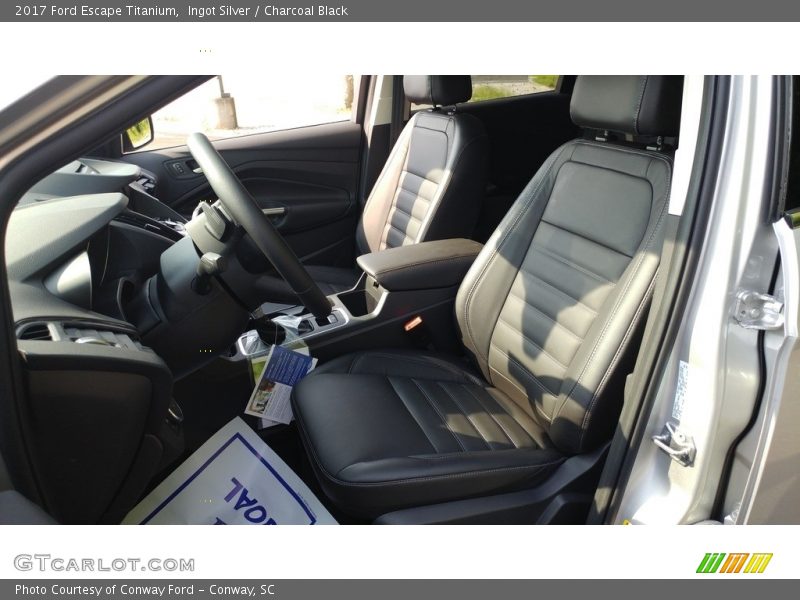 Ingot Silver / Charcoal Black 2017 Ford Escape Titanium