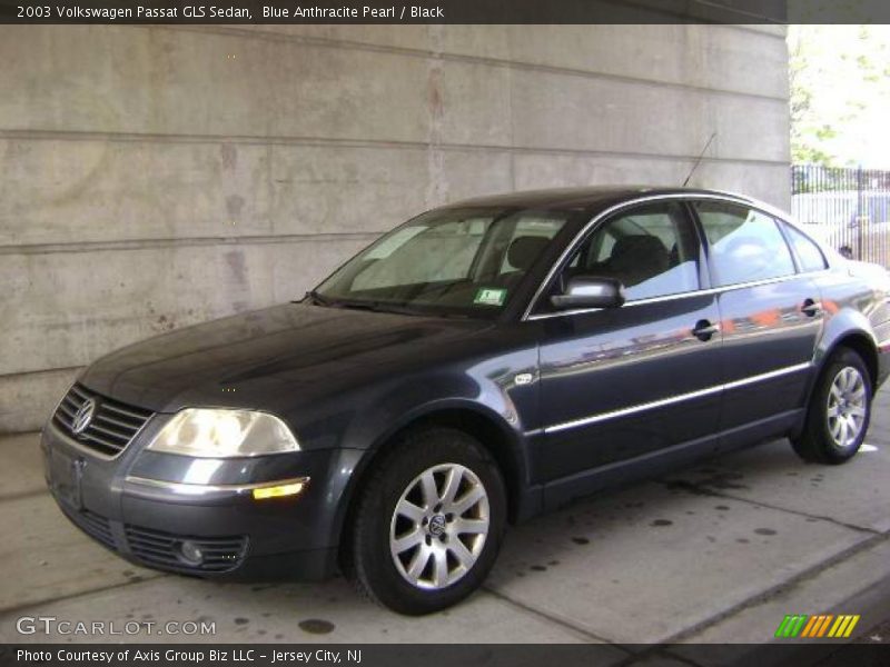 Blue Anthracite Pearl / Black 2003 Volkswagen Passat GLS Sedan