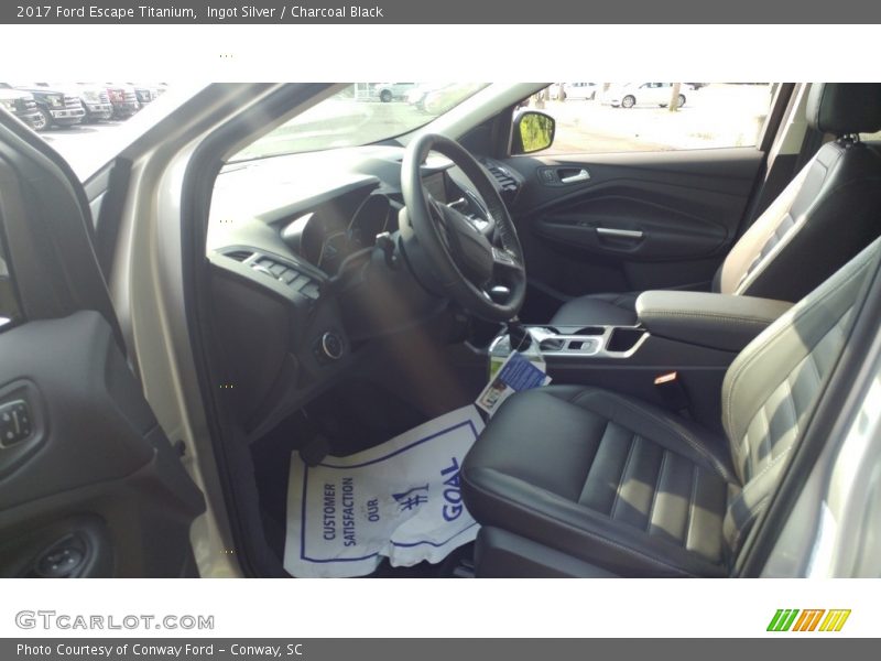 Ingot Silver / Charcoal Black 2017 Ford Escape Titanium