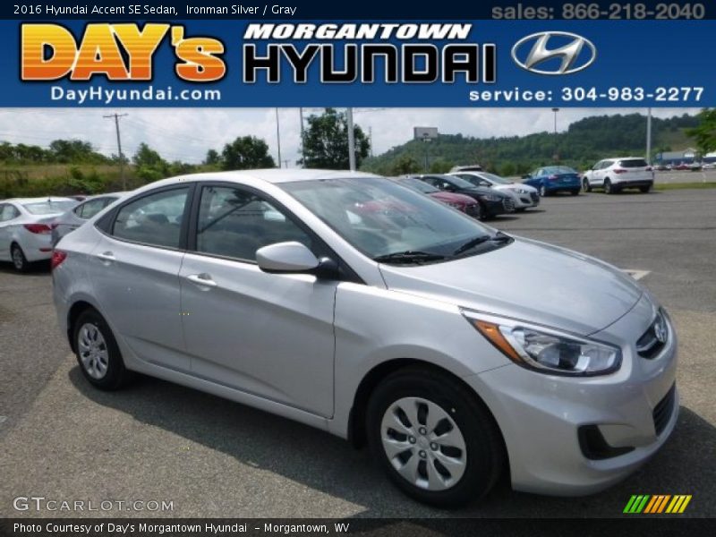 Ironman Silver / Gray 2016 Hyundai Accent SE Sedan