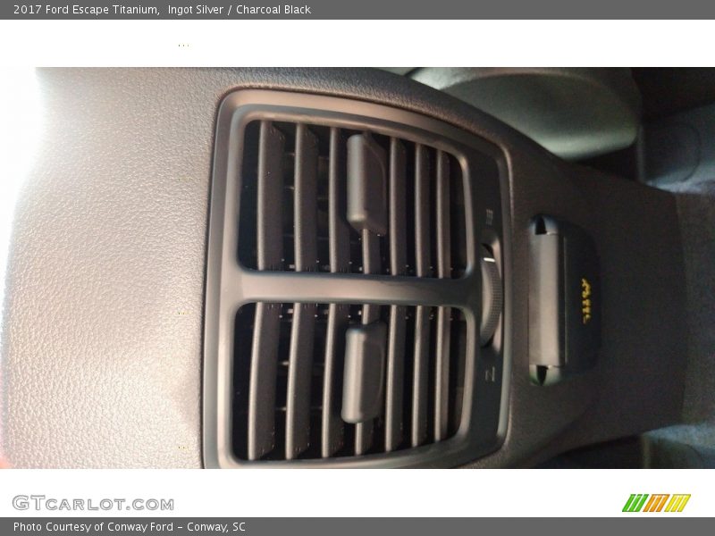 Ingot Silver / Charcoal Black 2017 Ford Escape Titanium