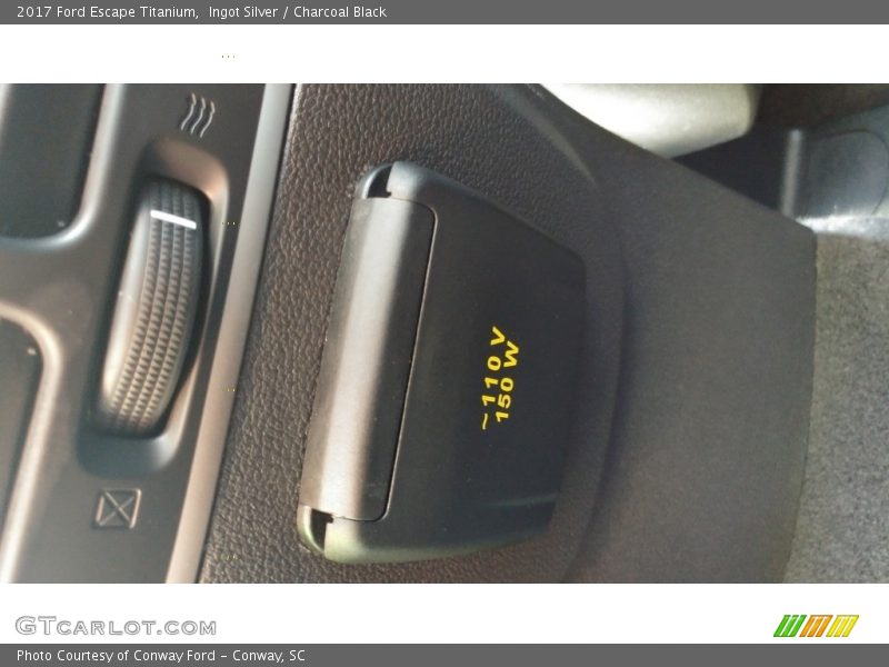 Ingot Silver / Charcoal Black 2017 Ford Escape Titanium