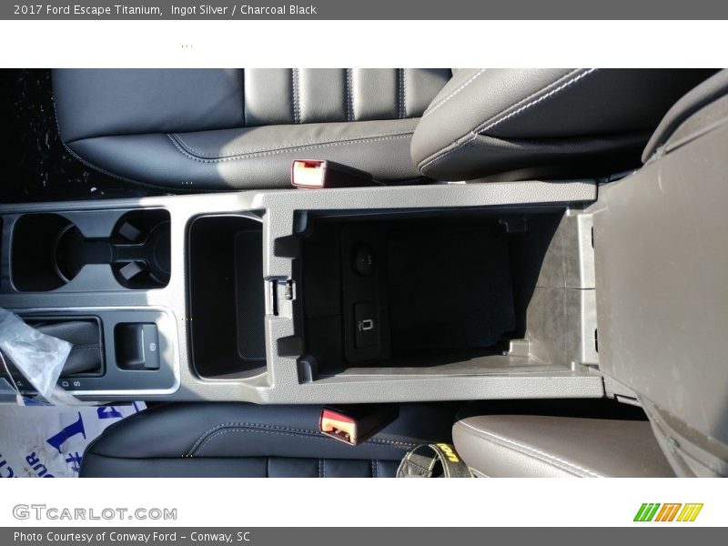 Ingot Silver / Charcoal Black 2017 Ford Escape Titanium