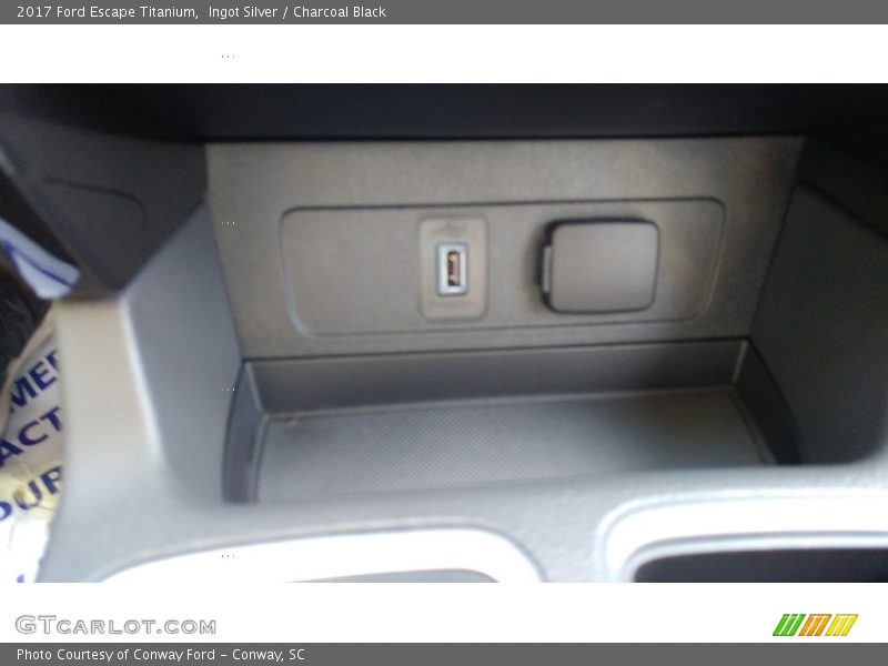 Ingot Silver / Charcoal Black 2017 Ford Escape Titanium