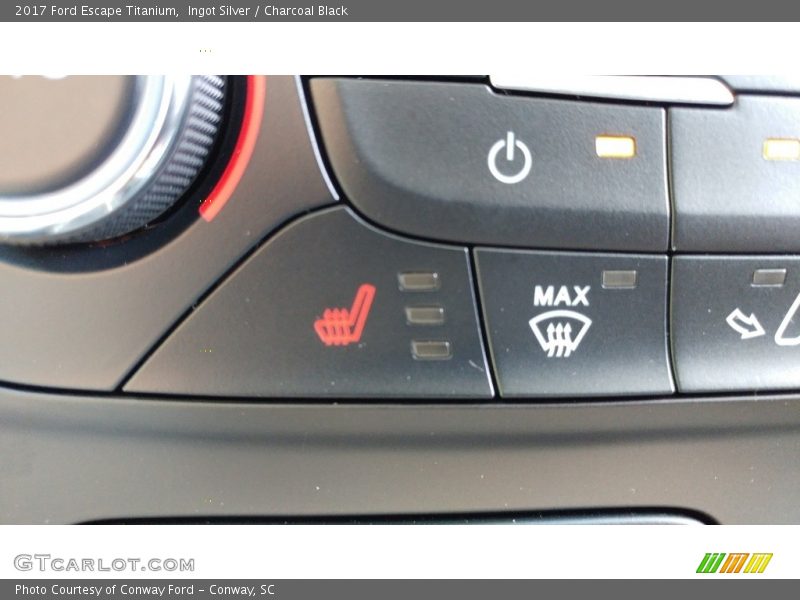 Ingot Silver / Charcoal Black 2017 Ford Escape Titanium