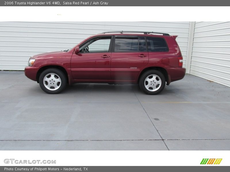 Salsa Red Pearl / Ash Gray 2006 Toyota Highlander V6 4WD