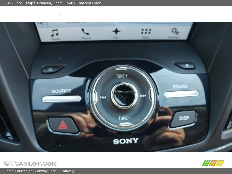 Ingot Silver / Charcoal Black 2017 Ford Escape Titanium