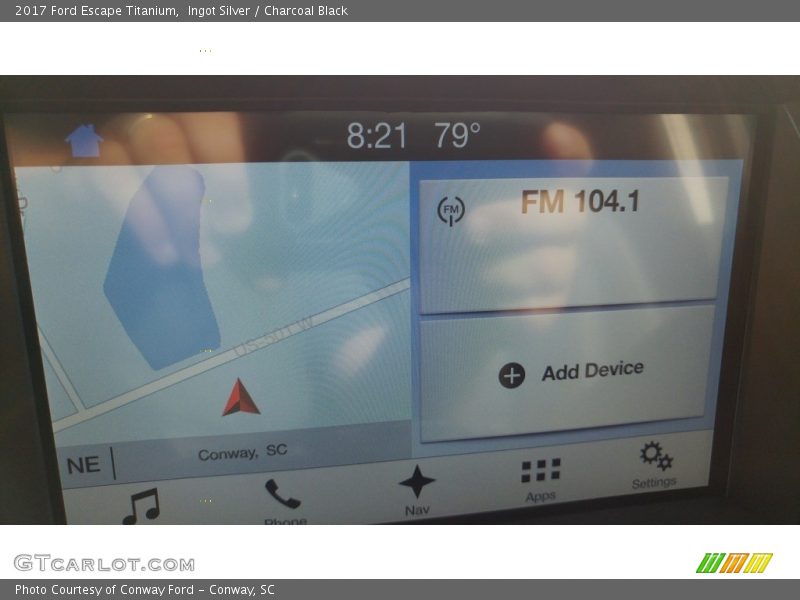 Ingot Silver / Charcoal Black 2017 Ford Escape Titanium