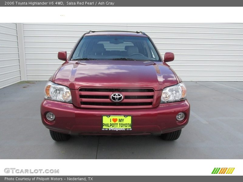 Salsa Red Pearl / Ash Gray 2006 Toyota Highlander V6 4WD