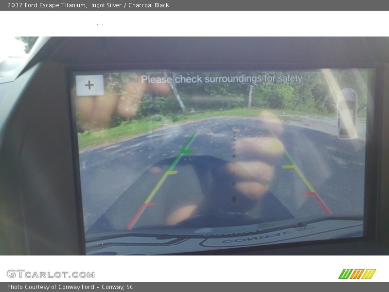 Ingot Silver / Charcoal Black 2017 Ford Escape Titanium