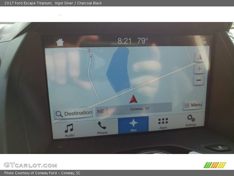 Ingot Silver / Charcoal Black 2017 Ford Escape Titanium