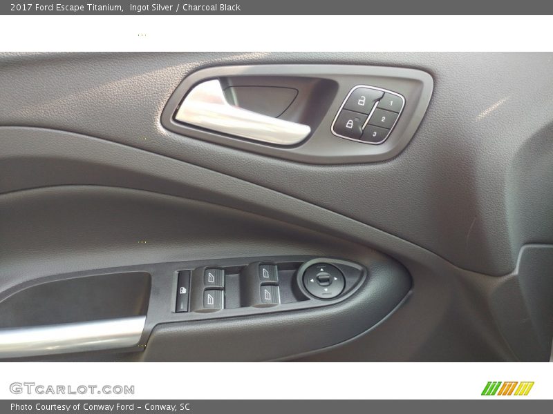 Ingot Silver / Charcoal Black 2017 Ford Escape Titanium