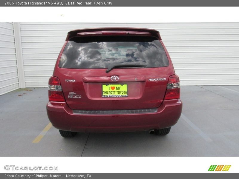 Salsa Red Pearl / Ash Gray 2006 Toyota Highlander V6 4WD