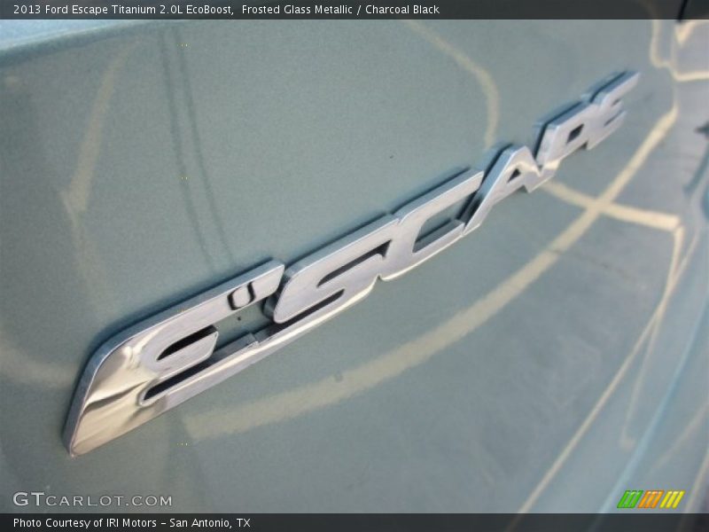 Frosted Glass Metallic / Charcoal Black 2013 Ford Escape Titanium 2.0L EcoBoost