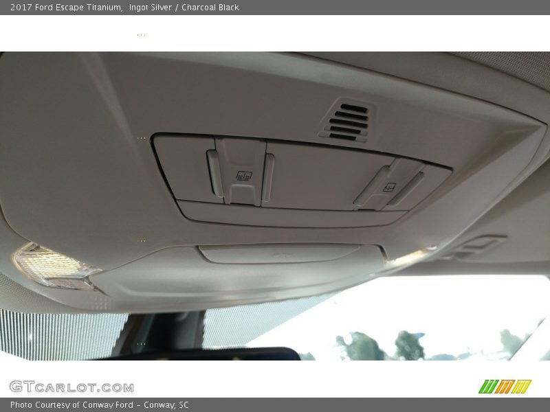 Ingot Silver / Charcoal Black 2017 Ford Escape Titanium