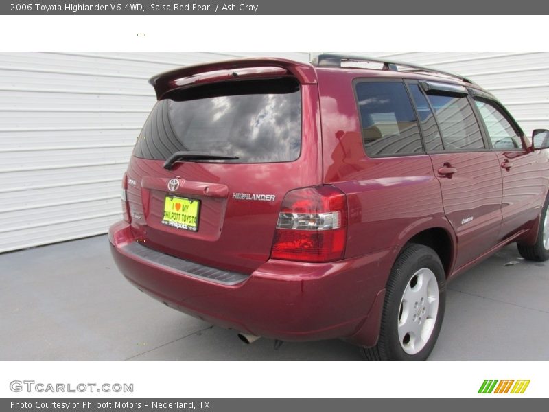 Salsa Red Pearl / Ash Gray 2006 Toyota Highlander V6 4WD