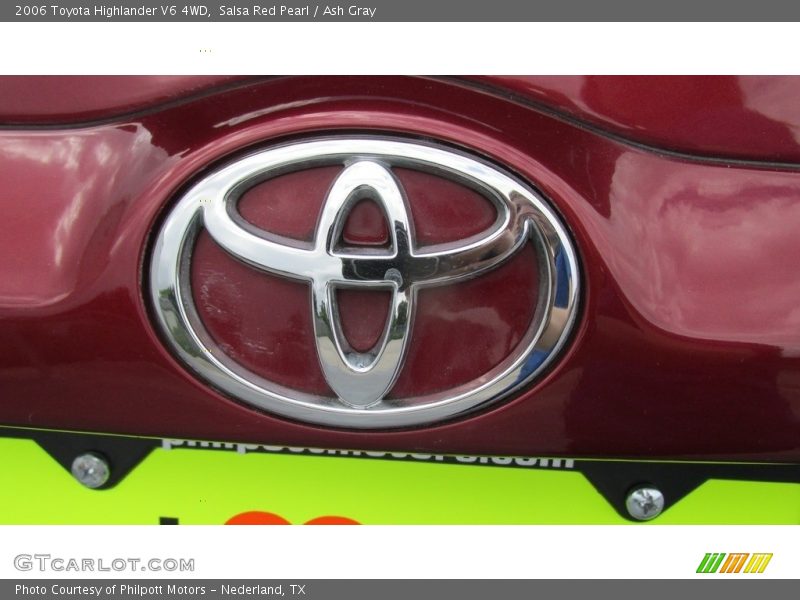 Salsa Red Pearl / Ash Gray 2006 Toyota Highlander V6 4WD