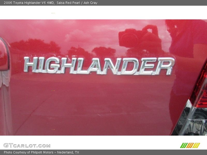 Salsa Red Pearl / Ash Gray 2006 Toyota Highlander V6 4WD