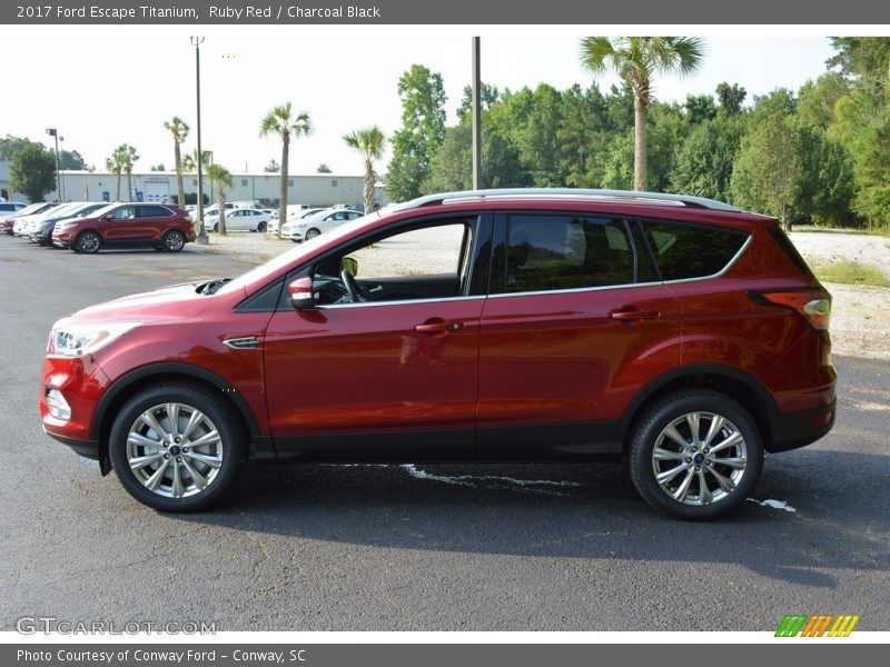 Ruby Red / Charcoal Black 2017 Ford Escape Titanium