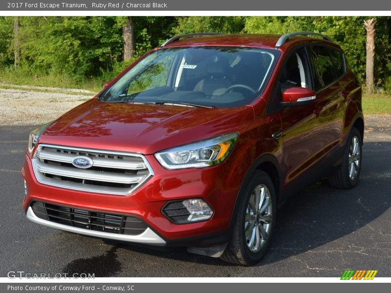 Ruby Red / Charcoal Black 2017 Ford Escape Titanium